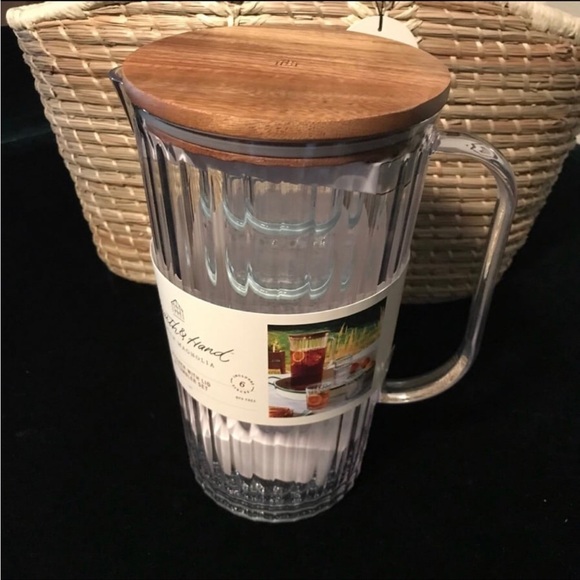 6-Piece Ribbed Plastic Pitcher and Tumbler Serving Set - Hearth & Hand Magnolia - Picture 7 of 7